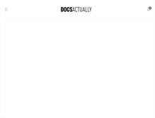 Tablet Screenshot of dogsactually.com